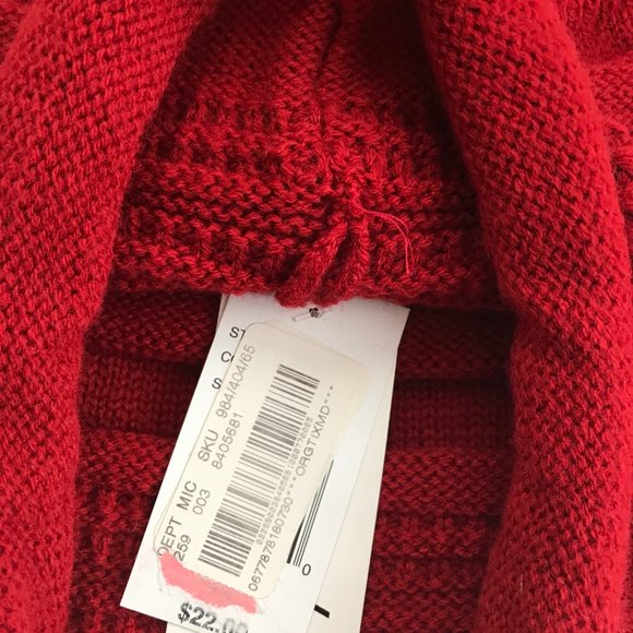 NWT Red Pom Hat, Women, One Size - Picture 7 of 7